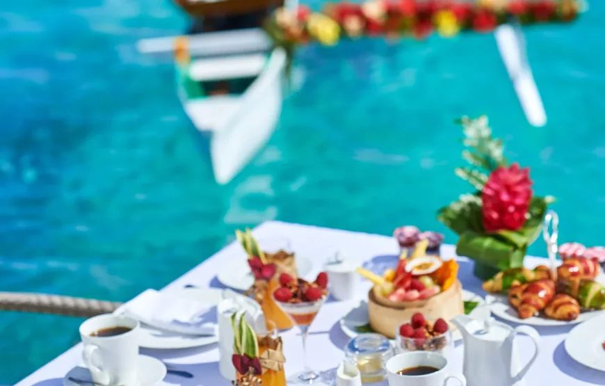 Conrad Bora Bora Nui 5-star trip w/air for 2 Adults (7 days-6 nights)