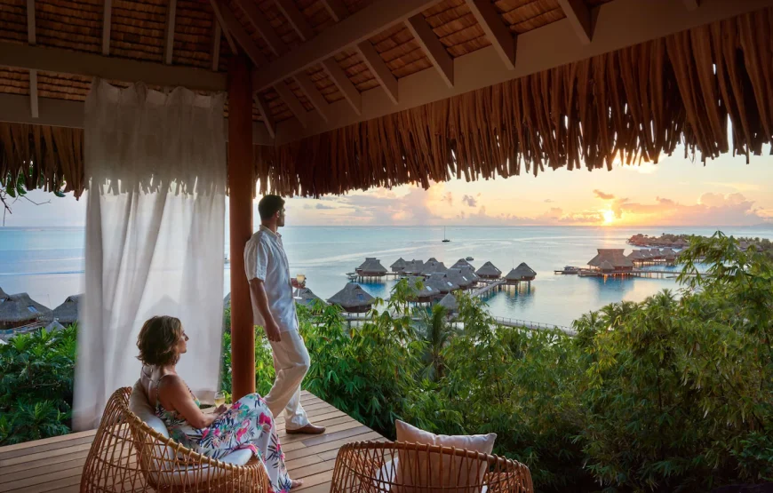 Conrad Bora Bora Nui 5-star trip w/air for 2 Adults (7 days-6 nights)