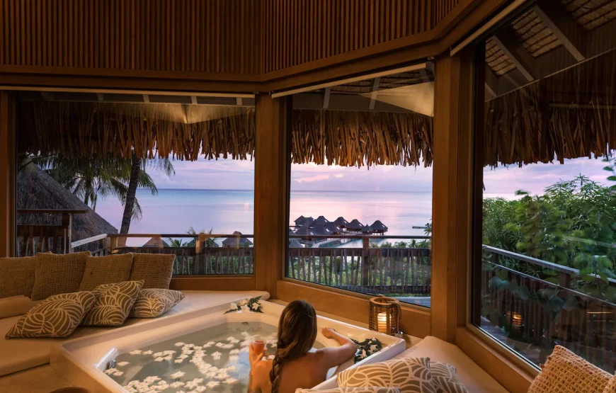 Conrad Bora Bora Nui 5-star trip w/air for 2 Adults (7 days-6 nights)